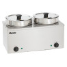 Bain-Marie met 2 x 6,5 liter saus voor horecaprofessionals