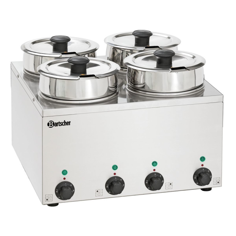Bain-Marie à Sauce Professionnel de 4 x 3,5 Litres pour professionnels de la restauration Bain-Marie à Sauce Professionnel de 4 x 3,5 Litres pour professionnels de la restauration