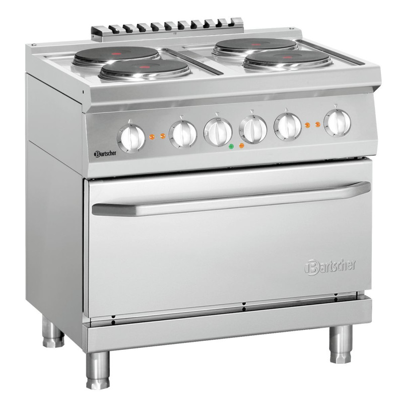 Fornuis Serie 700 - 4 Platen & Oven GN2/1 Fornuis Serie 700 - 4 Platen & Oven GN2/1