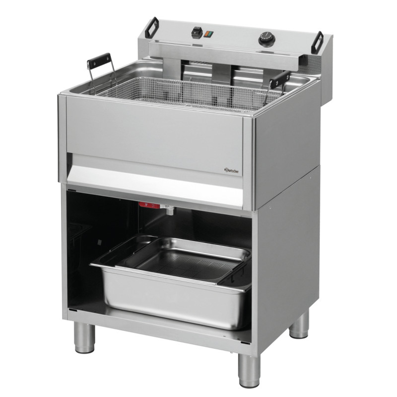 Frituurpan voor donuts 30 L met open onderstel Frituurpan voor donuts 30 L met open onderstel