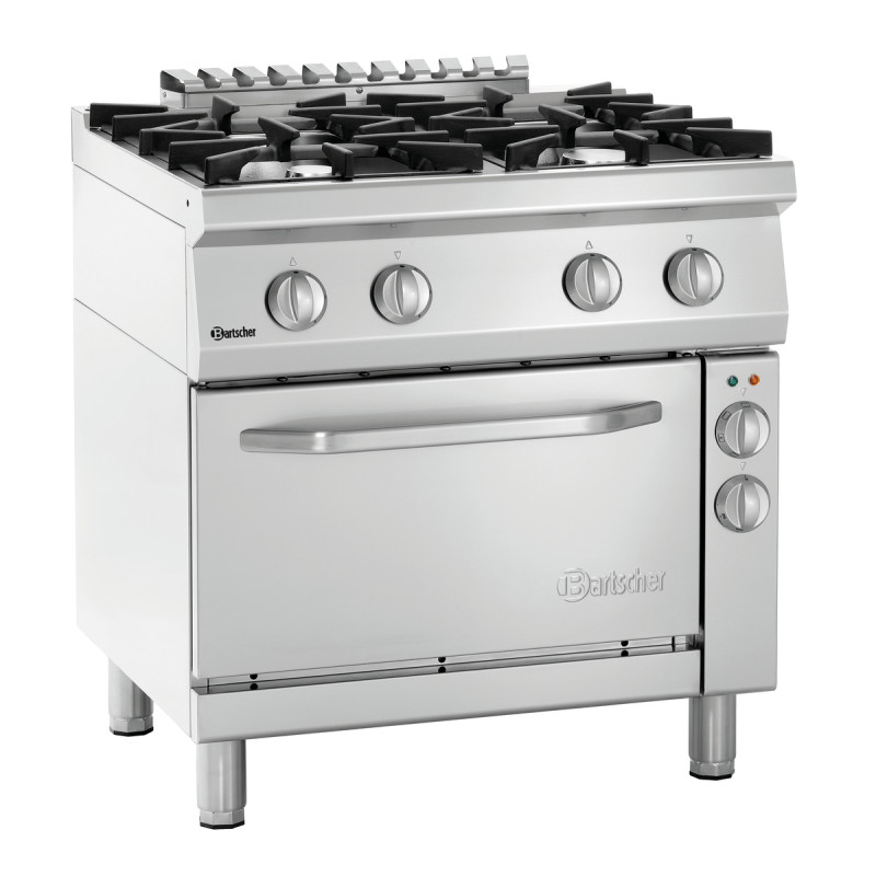 Four-burner stove with electric oven GN 1/1 Series 700 Four-burner stove with electric oven GN 1/1 Series 700