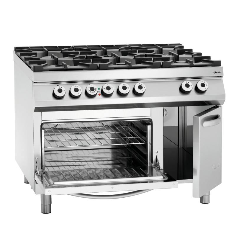 Fornuis Serie 900 - 6 Krachtige Branders Bartscher Fornuis Serie 900 - 6 Krachtige Branders Bartscher