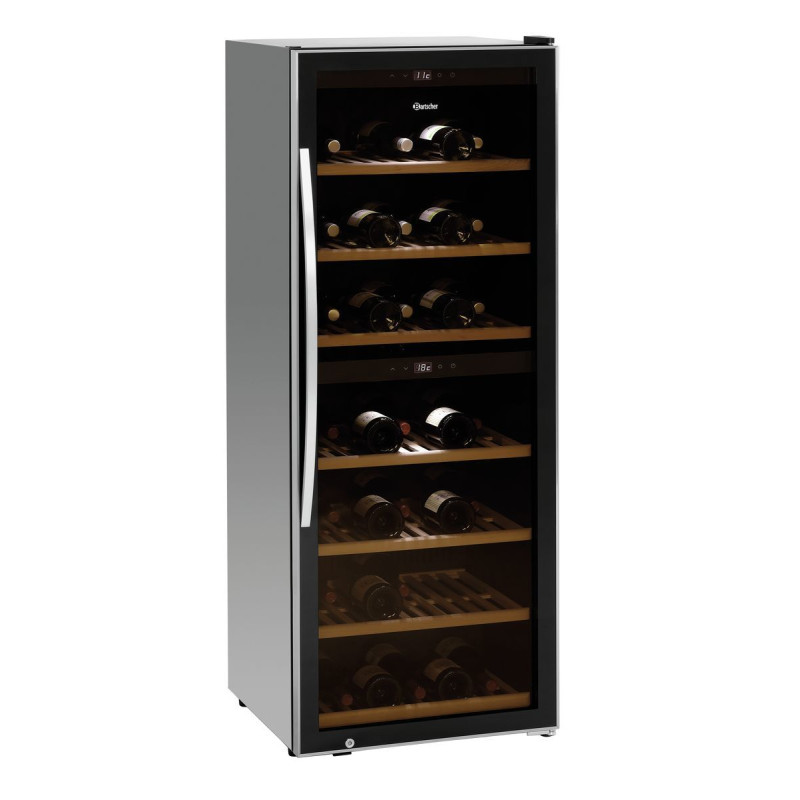 Professional dual-zone wine cellar Bartscher 126 bottles Professional dual-zone wine cellar Bartscher 126 bottles