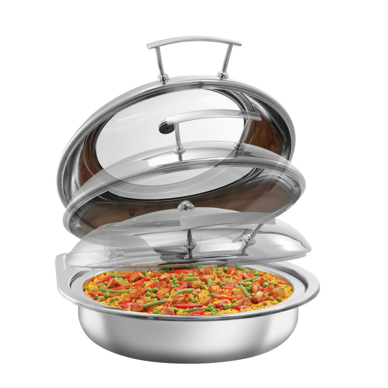 Chafing Dish Flexibel Rund mit abnehmbarem Deckel - 6,2 L - Bartscher Chafing Dish Flexibel Rund mit abnehmbarem Deckel - 6,2 L - Bartscher