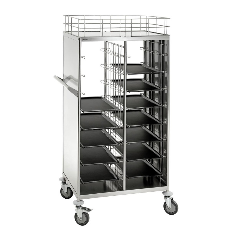 Plateauwagen 443 x 343 mm en GN 1/1-bakken - 2 x 8 niveaus Plateauwagen 443 x 343 mm en GN 1/1-bakken - 2 x 8 niveaus