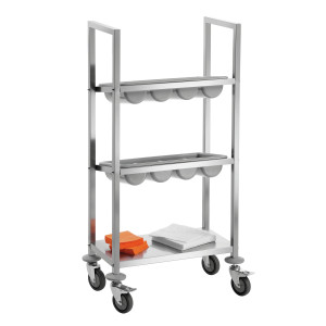 Besteckwagen aus Edelstahl - Bartscher