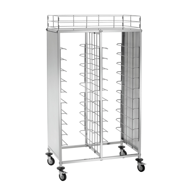 Plat trolley van roestvrij staal - 80kg - Bartscher Plat trolley van roestvrij staal - 80kg - Bartscher