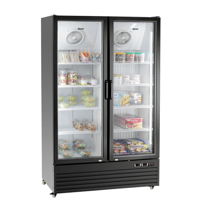 Kühlschrank mit positiver und negativer Kühlung - 2 Glastüren - 820 L - Bartscher Kühlschrank mit positiver und negativer Kühlung - 2 Glastüren - 820 L - Bartscher