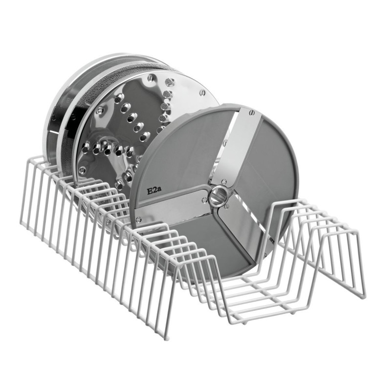 Support pour disques Bartscher en acier inoxydable : rangement pratique Support pour disques Bartscher en acier inoxydable : rangement pratique