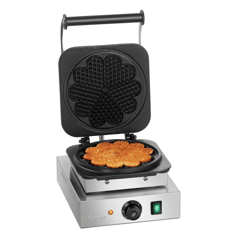 Professionele wafelijzer Bartscher 1HW211 van roestvrij staal - Perfecte bereiding van hartvormige wafels Professionele wafelijzer Bartscher 1HW211 van roestvrij staal - Perfecte bereiding van hartvormige wafels