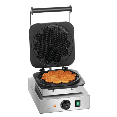 Professionele wafelijzer Bartscher 1HW211 van roestvrij staal - Perfecte bereiding van hartvormige wafels