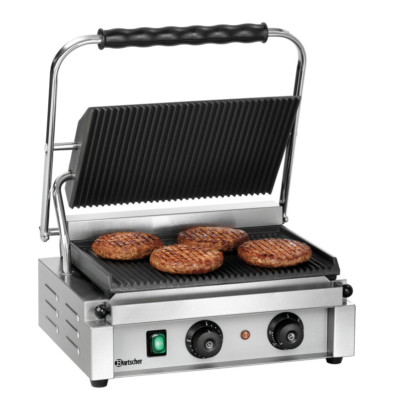 Grill contact Panini-T Bartscher : High-performance Gril à contact pour paninis et sandwichs Grill contact Panini-T Bartscher : High-performance Gril à contact pour paninis et sandwichs