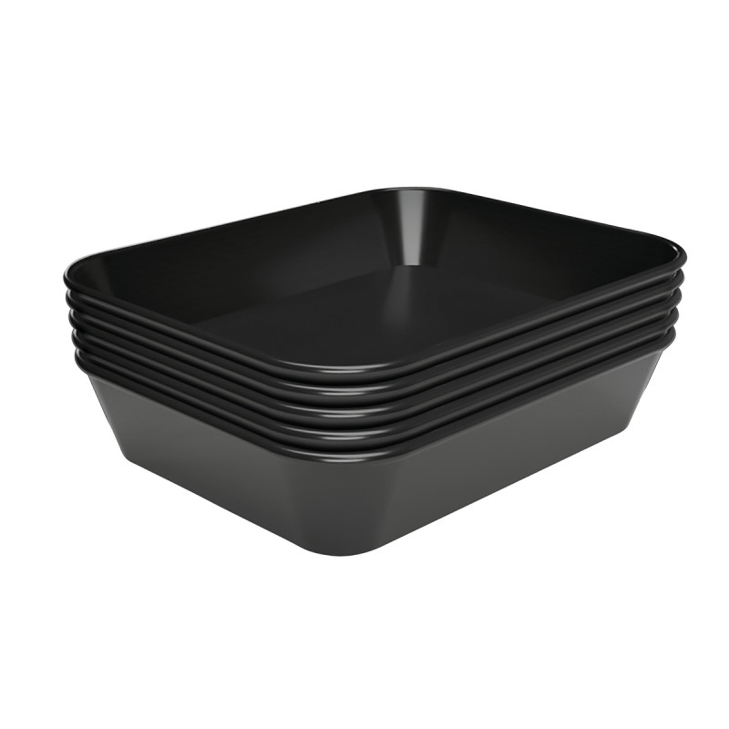 Professional presentation dish in black melamine - Bartscher Professional presentation dish in black melamine - Bartscher