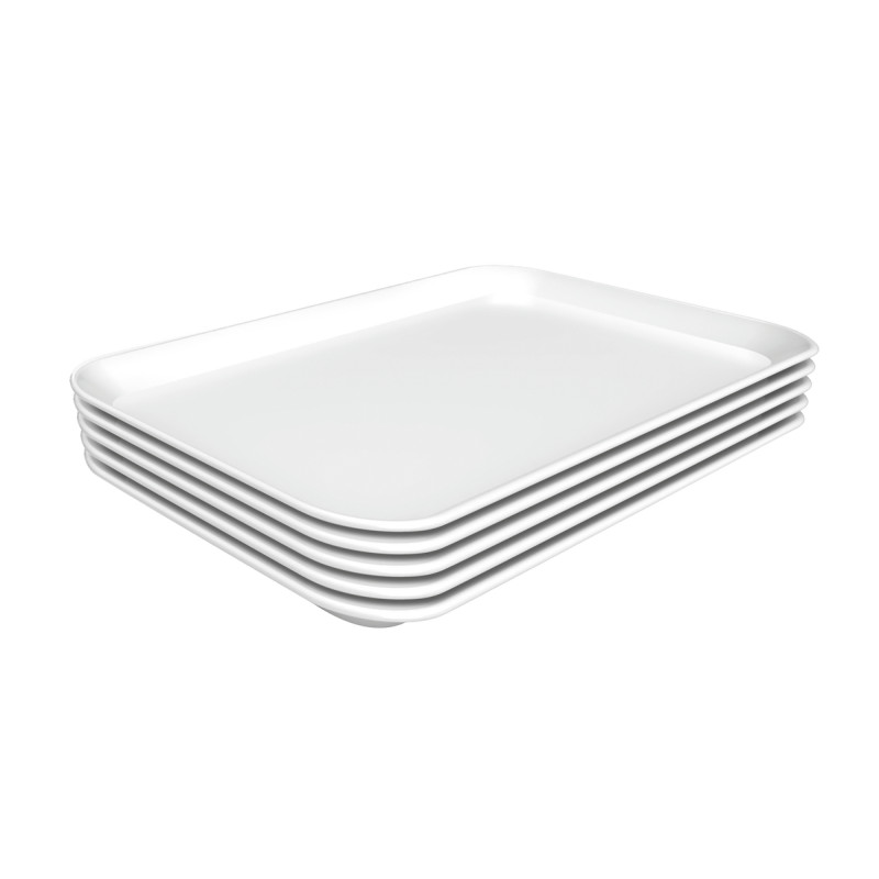 Elegant presenteerschaal van wit melamine - Merk Bartscher Elegant presenteerschaal van wit melamine - Merk Bartscher