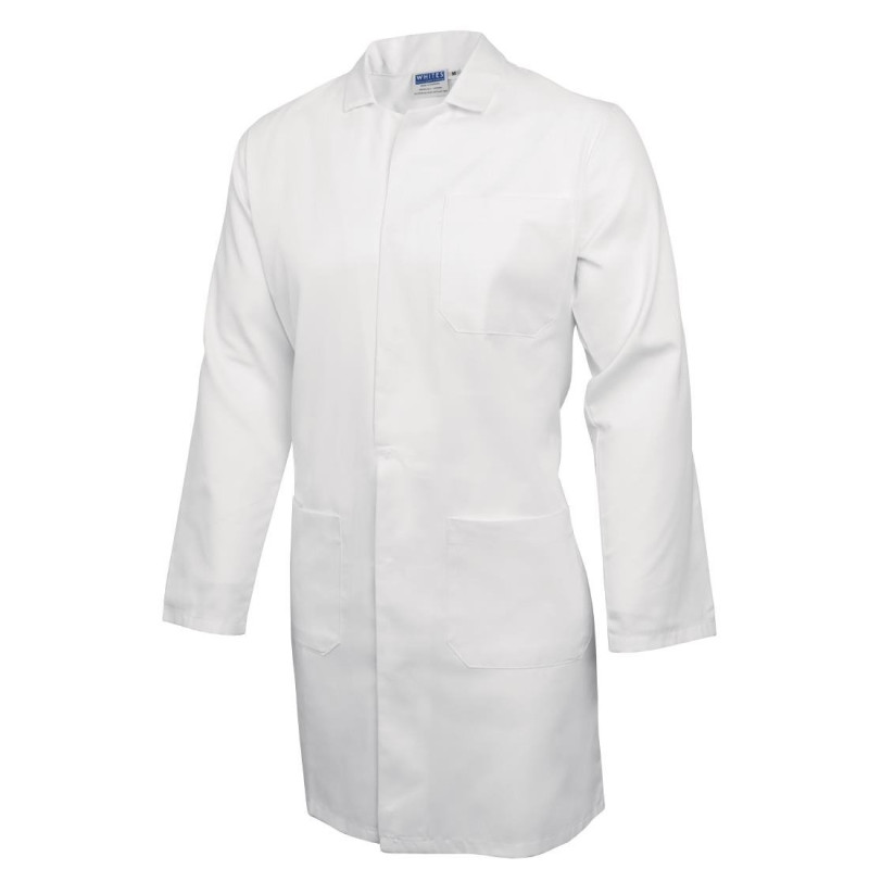 Unisex White Blouse - Size L - Whites Chefs Clothing - Fourniresto Unisex White Blouse - Size L - Whites Chefs Clothing - Fourniresto