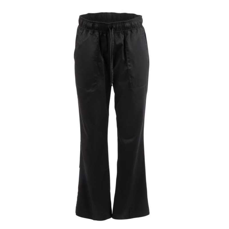 Dames zwarte kokspantalon Executive - Maat S - Chef Works - Fourniresto Dames zwarte kokspantalon Executive - Maat S - Chef Works - Fourniresto