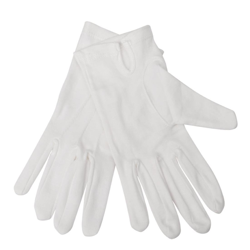 White Service Gloves for Men - Size S/M - FourniResto - Fourniresto White Service Gloves for Men - Size S/M - FourniResto - Fourniresto