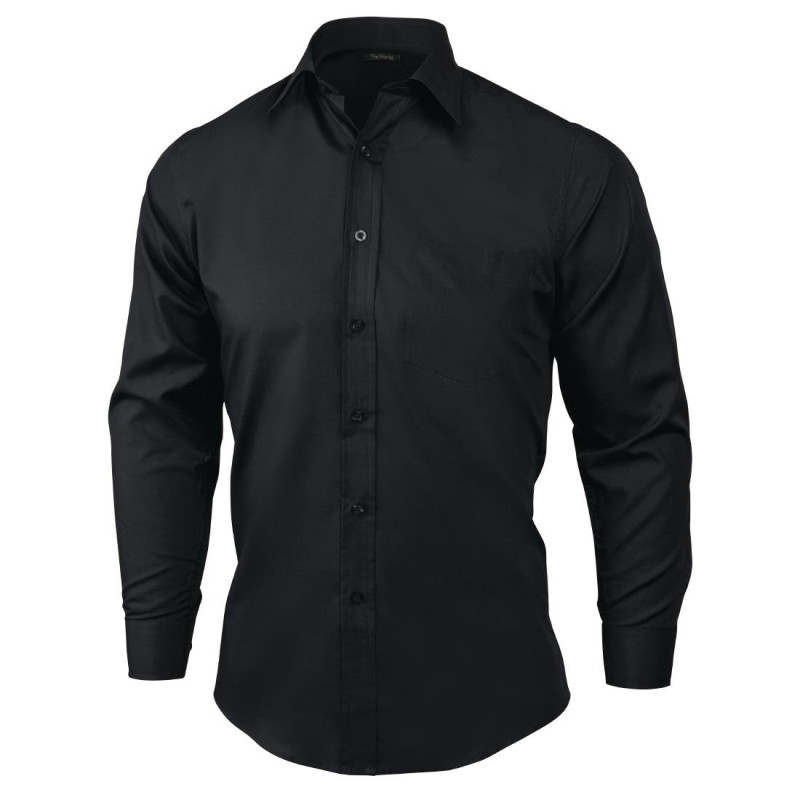 Schwarzes Unisex-Hemd - Größe XL - Chef Works - Fourniresto Schwarzes Unisex-Hemd - Größe XL - Chef Works - Fourniresto