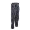 Unisex Black and White Striped Baggy Chef Pants - Size XL - Chef Works - Fourniresto