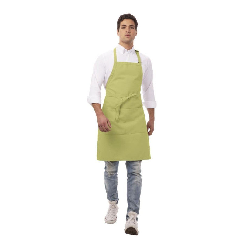 Latzschürze mit verstellbarem Nackenband und Doppeltasche in Anisgrün 610 x 860 mm - Chef Works - Fourniresto Latzschürze mit verstellbarem Nackenband und Doppeltasche in Anisgrün 610 x 860 mm - Chef Works - Fourniresto