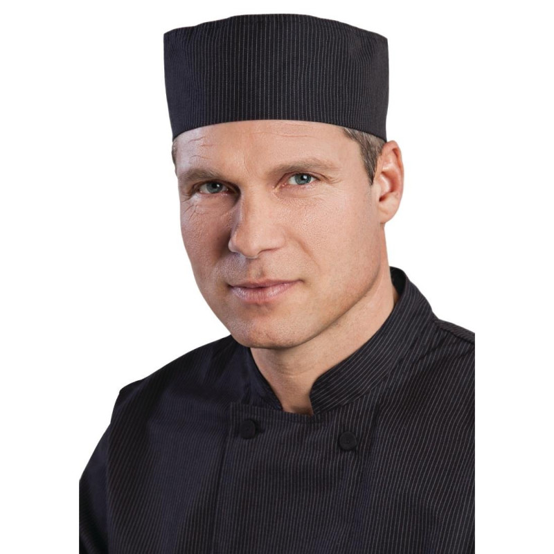 Calot de Cuisine Cool Vent à Fines Rayures Blanches - Taille Unique - Chef Works - Fourniresto Calot de Cuisine Cool Vent à Fines Rayures Blanches - Taille Unique - Chef Works - Fourniresto