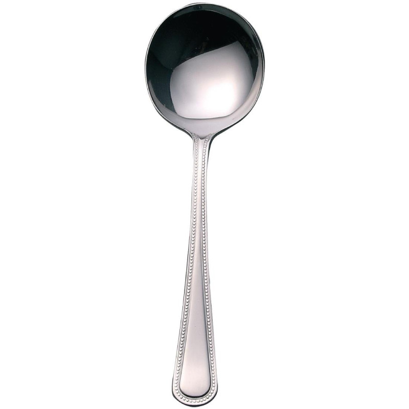 Ronde RVS Soeplepel - Set van 12 - Olympia - Fourniresto Ronde RVS Soeplepel - Set van 12 - Olympia - Fourniresto