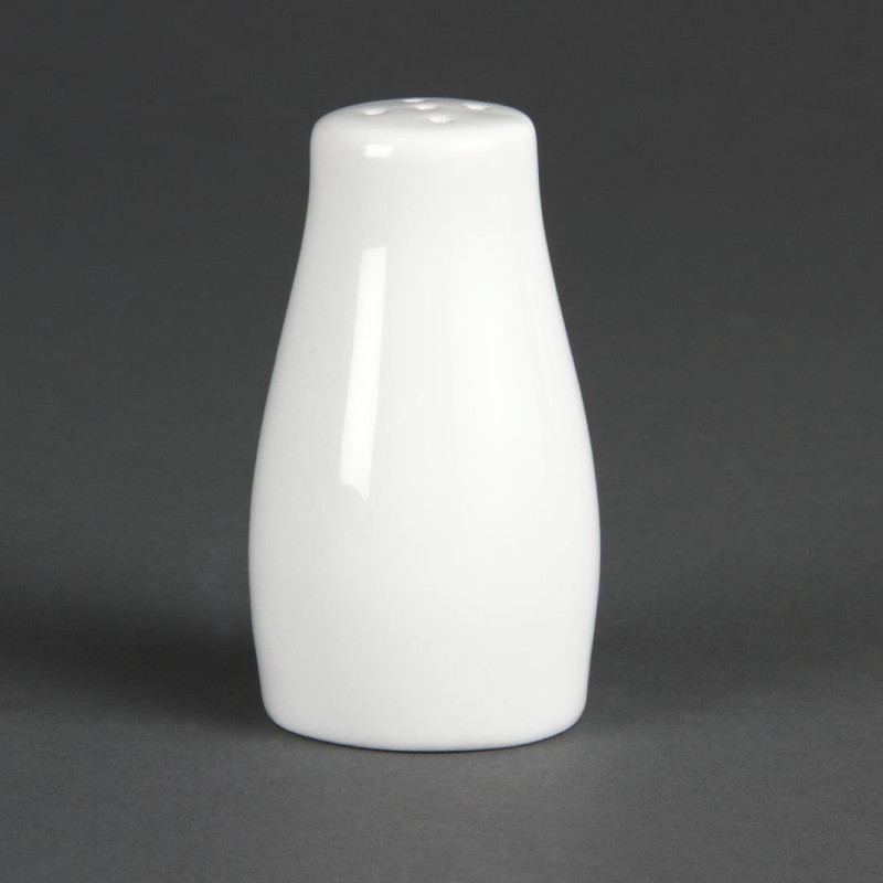 White Pepper Shaker 90 mm - Set of 12 - Olympia - Fourniresto White Pepper Shaker 90 mm - Set of 12 - Olympia - Fourniresto
