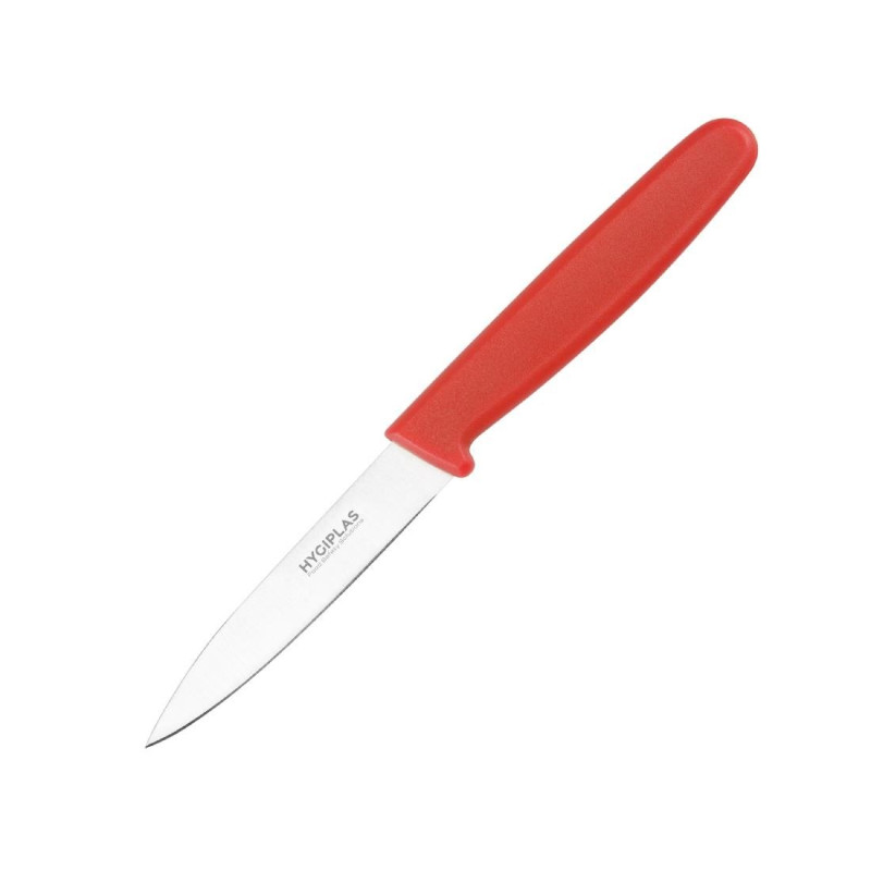 Keukenmes Rood Lemmet 7,5 cm - Hygiplas - Fourniresto Keukenmes Rood Lemmet 7,5 cm - Hygiplas - Fourniresto