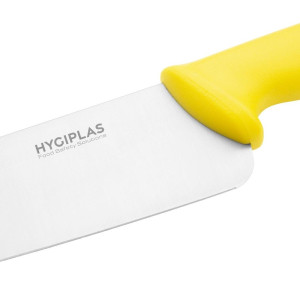 Koksmes Geel Lemmet 25,5 cm - Hygiplas - Fourniresto