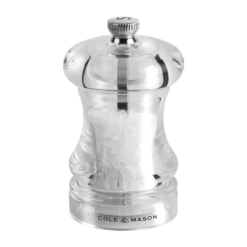 Acrylic Salt Mill 85 mm - Cole & Mason - Fourniresto Acrylic Salt Mill 85 mm - Cole & Mason - Fourniresto
