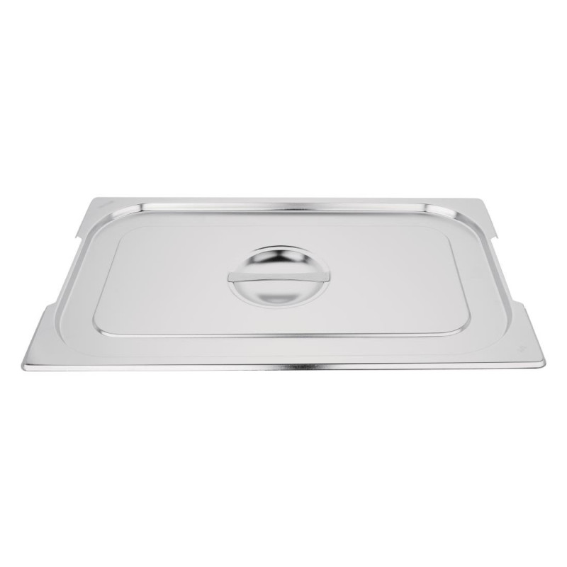 Deckel Gn 1/1 aus Edelstahl für Behälter mit Griffen - Vogue - Fourniresto Deckel Gn 1/1 aus Edelstahl für Behälter mit Griffen - Vogue - Fourniresto