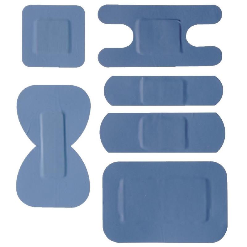 Sortierte blaue Pflaster - Packung mit 100 Stück - FourniResto - Fourniresto Sortierte blaue Pflaster - Packung mit 100 Stück - FourniResto - Fourniresto