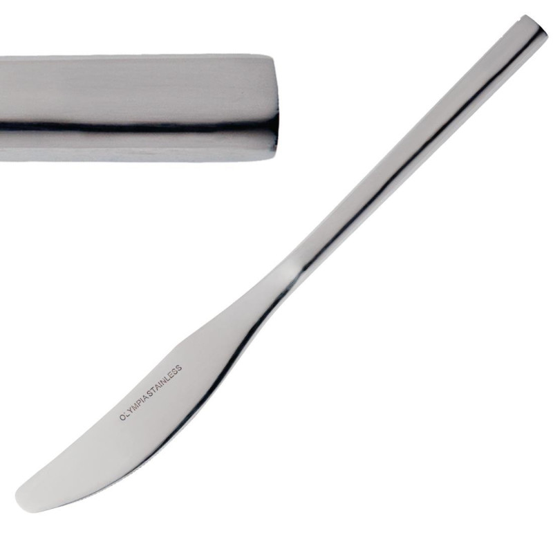 Couteau De Table Napoli En Inox 233 L - Lot De 12 - Olympia - Fourniresto Couteau De Table Napoli En Inox 233 L - Lot De 12 - Olympia - Fourniresto
