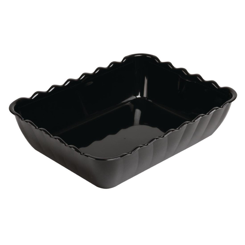 Schwarze Schüsseln aus SAN 4,25 L 335 x 255 mm - Olympia KRISTALLON - Fourniresto Schwarze Schüsseln aus SAN 4,25 L 335 x 255 mm - Olympia KRISTALLON - Fourniresto