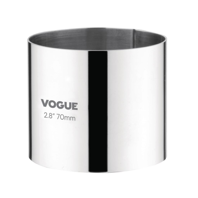 Ronde RVS moussevorm Ø 70 mm H 60 mm - Vogue - Fourniresto Ronde RVS moussevorm Ø 70 mm H 60 mm - Vogue - Fourniresto