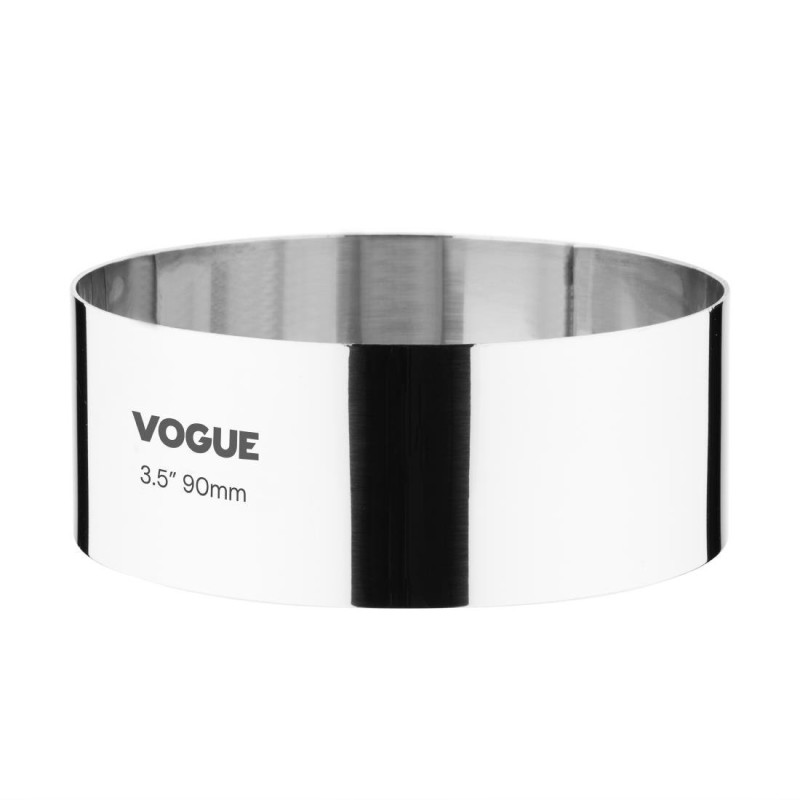 Ronde RVS Mousse Ring Ø 90 mm H 35 mm - Vogue - Fourniresto Ronde RVS Mousse Ring Ø 90 mm H 35 mm - Vogue - Fourniresto