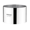 Cirkelvormige roestvrijstalen moussevorm Ø 90 mm H 60 mm - Vogue - Fourniresto