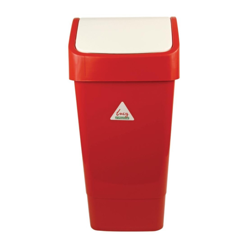 Roter Mülleimer aus Polypropylen mit Schwingdeckel 50 L - Scot Young - Fourniresto Roter Mülleimer aus Polypropylen mit Schwingdeckel 50 L - Scot Young - Fourniresto