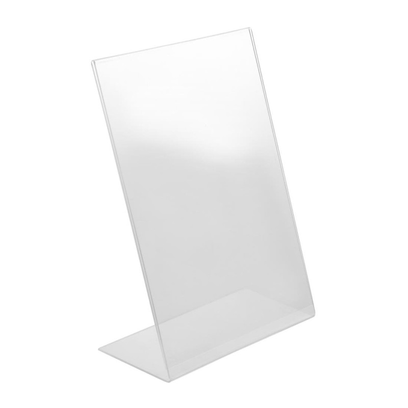 Slanted Acrylic A4 Menu Holder - Olympia - Fourniresto Slanted Acrylic A4 Menu Holder - Olympia - Fourniresto