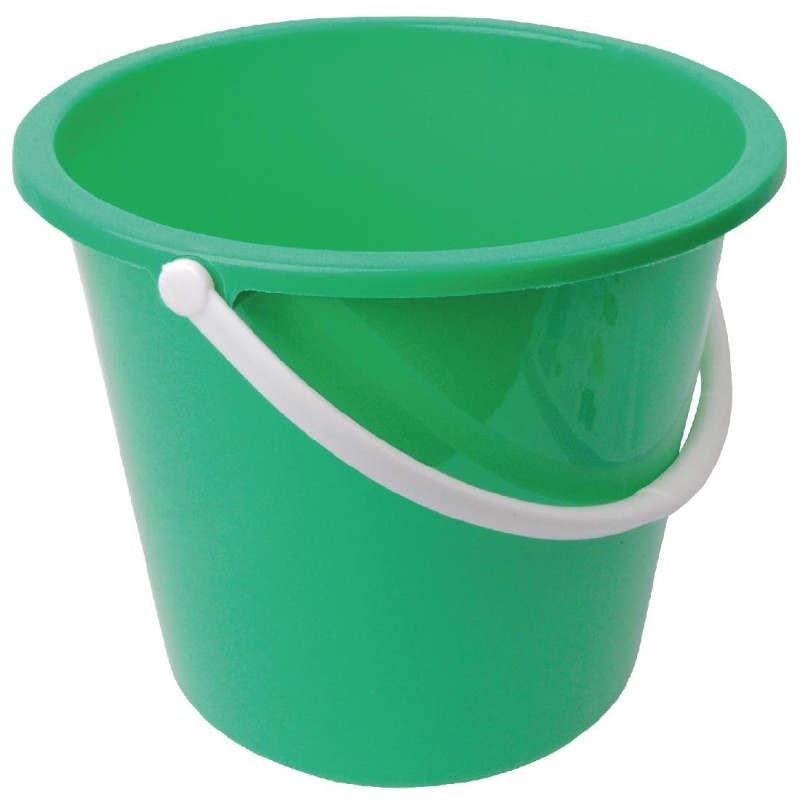 Seau Rond En Plastique Vert 10 L - Jantex - Fourniresto Seau Rond En Plastique Vert 10 L - Jantex - Fourniresto
