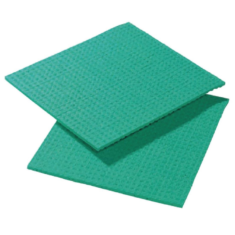 Groene sponsdoek - Set van 10 - FourniResto - Fourniresto Groene sponsdoek - Set van 10 - FourniResto - Fourniresto