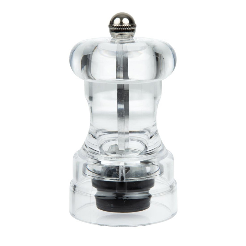 Acrylic Salt or Pepper Mill 102 x Ø 61 mm - Olympia - Fourniresto Acrylic Salt or Pepper Mill 102 x Ø 61 mm - Olympia - Fourniresto