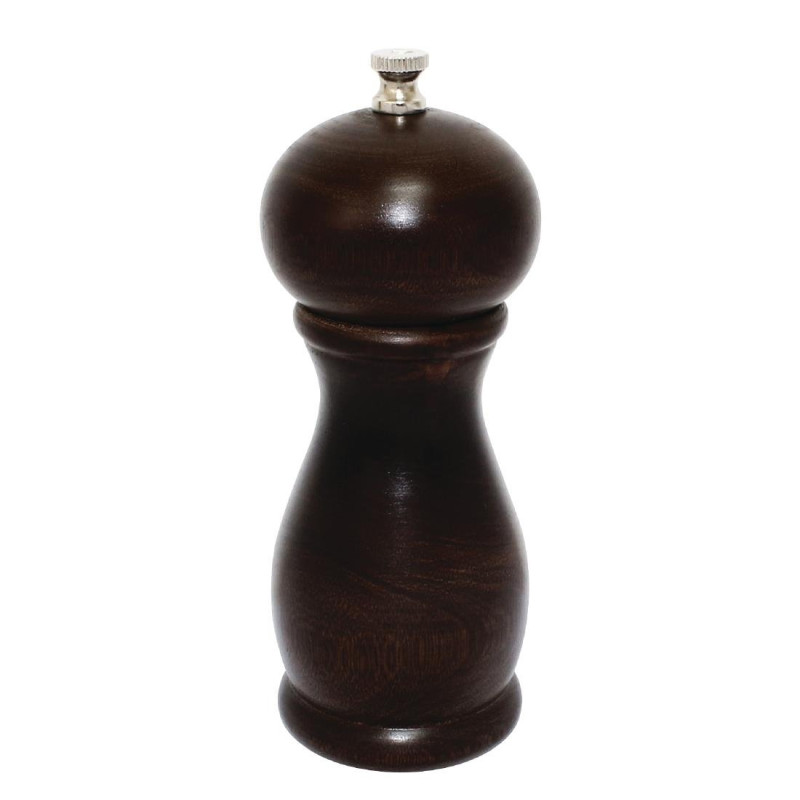 Zout- en pepermolen donker hout 150 mm - Olympia - Fourniresto Zout- en pepermolen donker hout 150 mm - Olympia - Fourniresto