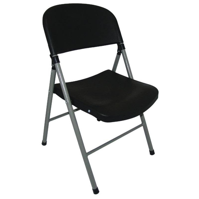 Opvouwbare zwarte en grijze stoelen - Set van 2 - Bolero - Fourniresto Opvouwbare zwarte en grijze stoelen - Set van 2 - Bolero - Fourniresto