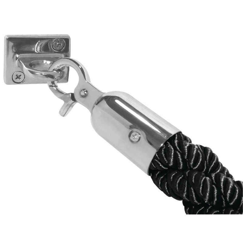 Zwarte Gedraaide Welkomstkoord 1500 mm - Bolero - Fourniresto Zwarte Gedraaide Welkomstkoord 1500 mm - Bolero - Fourniresto