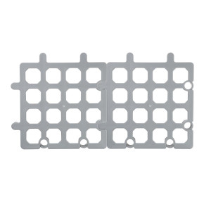 Graue Gitterroste 335 x 335 mm - Set mit 2 - Vogue - Fourniresto