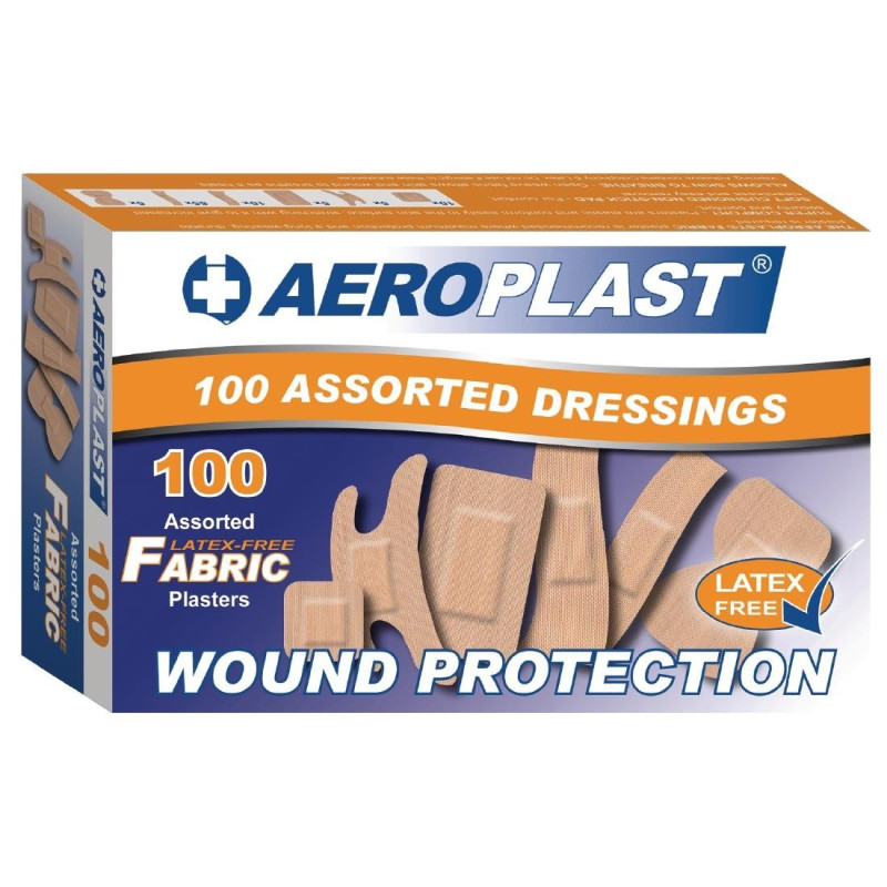 Assorted Latex-Free Bandages 6 Sizes - Pack of 100 - FourniResto - Fourniresto Assorted Latex-Free Bandages 6 Sizes - Pack of 100 - FourniResto - Fourniresto