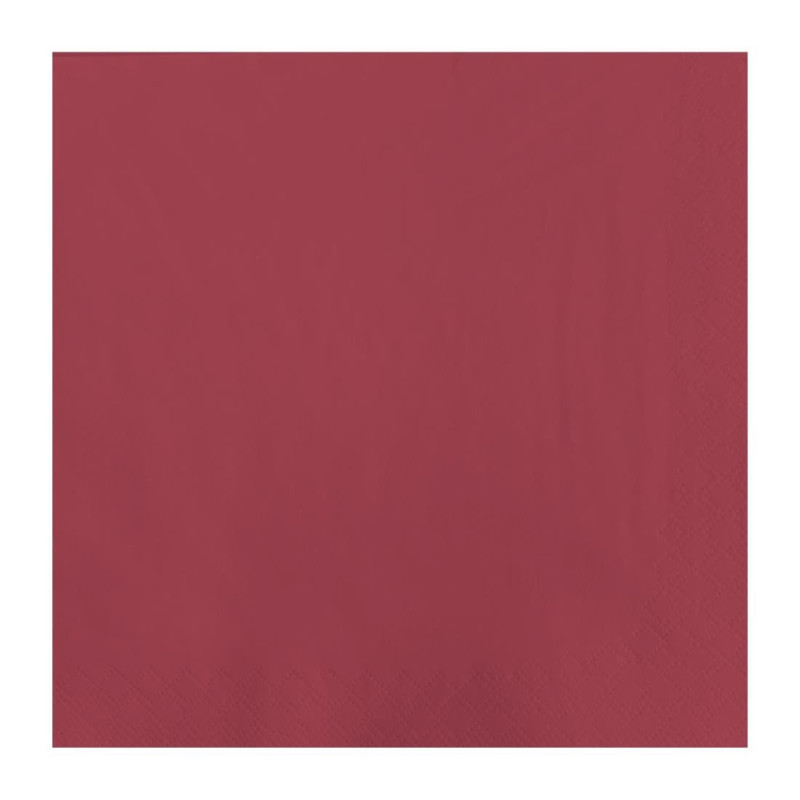 Serviette de Table en Papier Bordeaux 2 Plis 300 x 300 mm - Lot de 1500 - FourniResto - Fourniresto Serviette de Table en Papier Bordeaux 2 Plis 300 x 300 mm - Lot de 1500 - FourniResto - Fourniresto