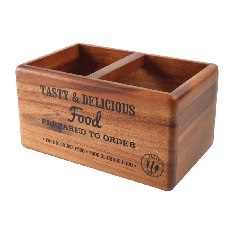 Tischablage aus Akazienholz mit Schiefer 170 x 270 mm - T&G Woodware - Fourniresto Tischablage aus Akazienholz mit Schiefer 170 x 270 mm - T&G Woodware - Fourniresto