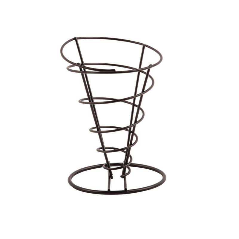 Ovale zwarte ondersteuning voor frietjes Ø 115 mm - Olympia - Fourniresto Ovale zwarte ondersteuning voor frietjes Ø 115 mm - Olympia - Fourniresto